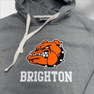 BRIGHTON BULLDOGS Men’s XL Gray Hoodie Sweatshirt